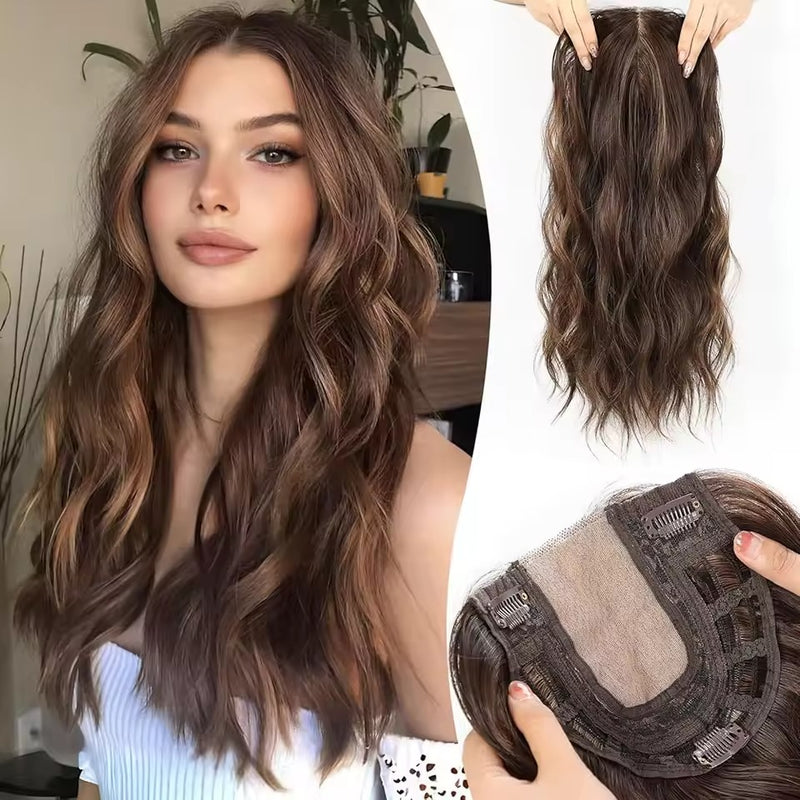 Natural Wavy Hair Topper | Seamless & Natural look