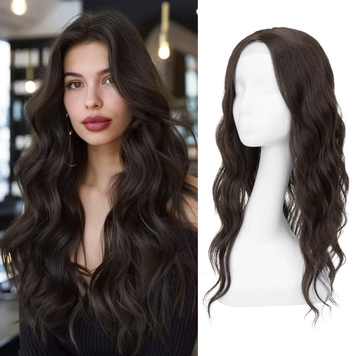6.5" x 6.5" NOMARDIC Premium Lace Front Wavy Hair Topper