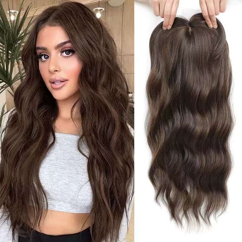 Natural Wavy Hair Topper | Seamless & Natural look
