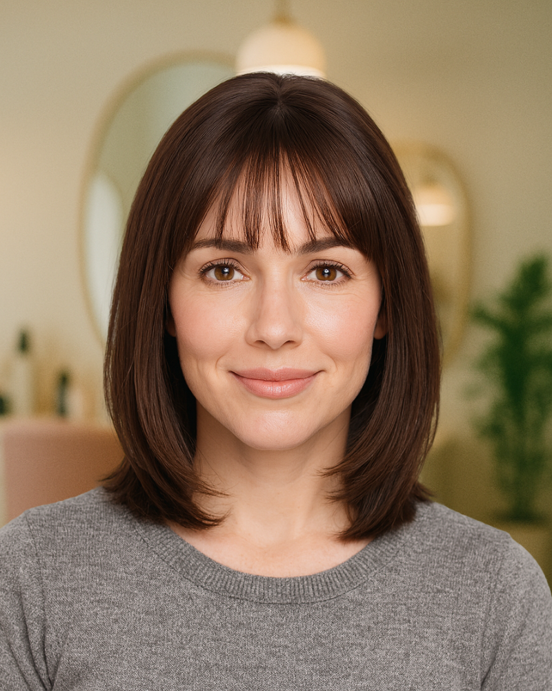 Hair Topper with Bangs | Fuller Hair Instantly