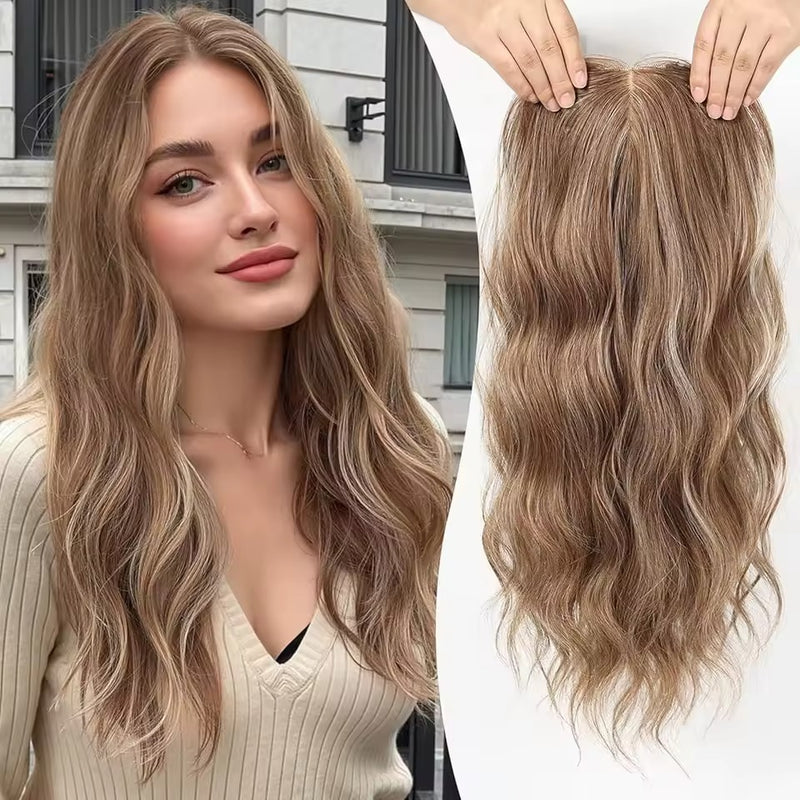 Natural Wavy Hair Topper | Seamless & Natural look