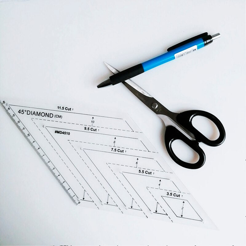 【LAST DAY SALE】Transparent Quilting Sewing Patchwork Ruler