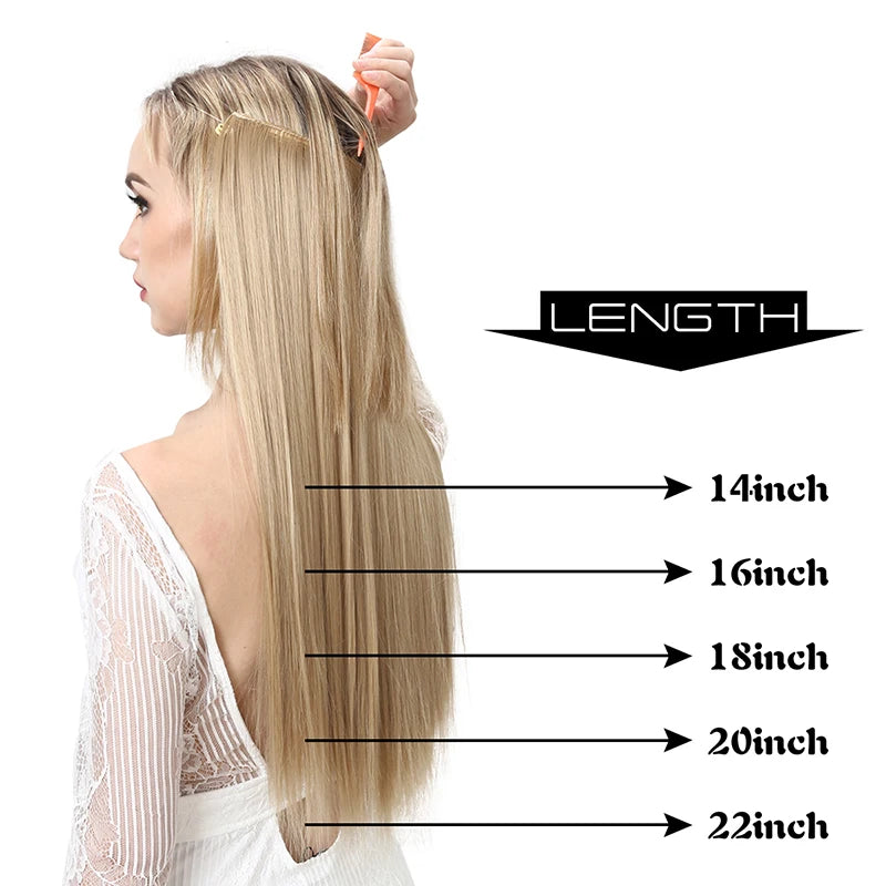 Straight Invisible Hair Extensions - Strong and indestructible