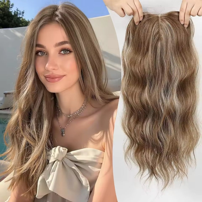 Natural Wavy Hair Topper | Seamless & Natural look