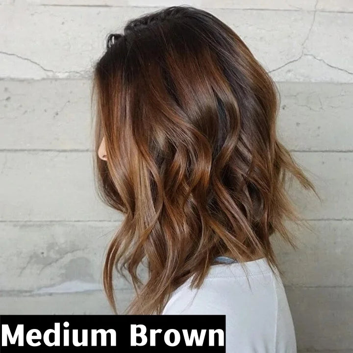 Natural Lace-Front Hair Topper | 100% Human Hair & Invisible Blend