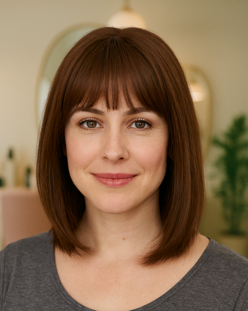 Hair Topper with Bangs | Fuller Hair Instantly