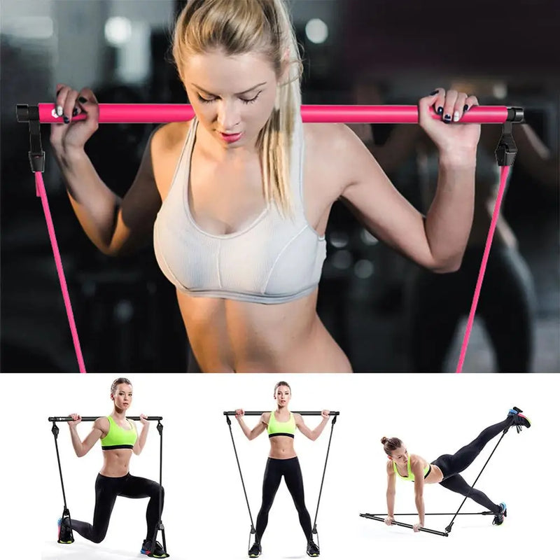 【LAST DAY SALE】StepUp™ - Legs Workout Resistance Band Bar