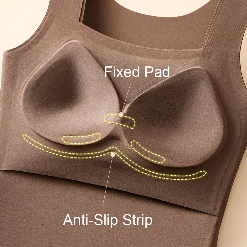 U-Neck Shapewear with Built-in Bra