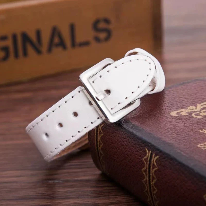 Vintage Leather Quartz Stone Women's Watch