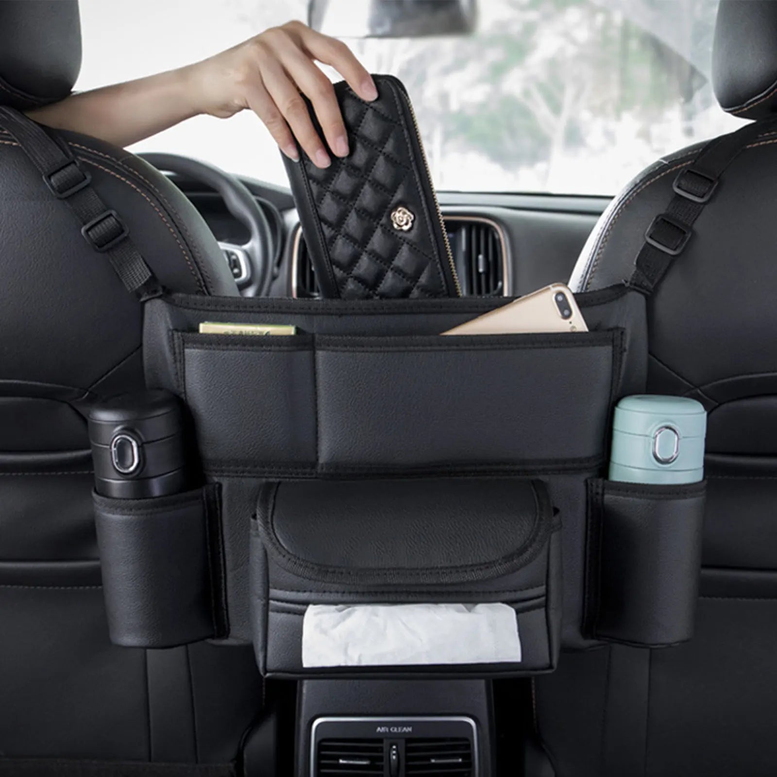 【LAST DAY SALE】Leather Car Storage Pocket