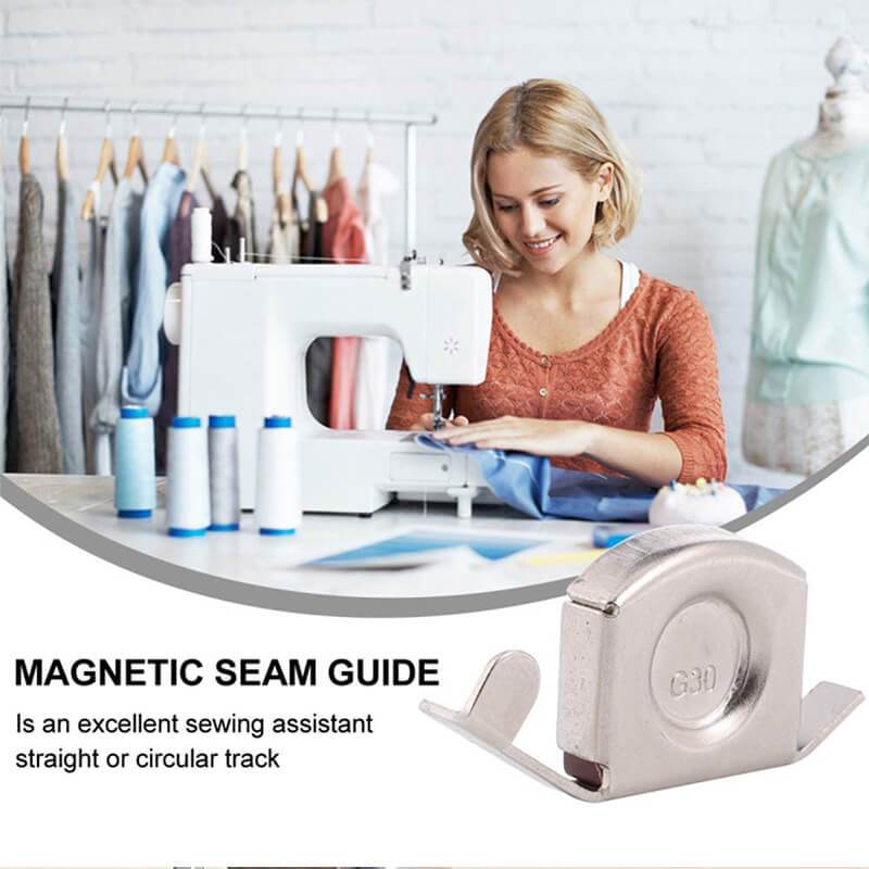 MAGNETIC SEAM GUIDE FOR SEWING MACHINE