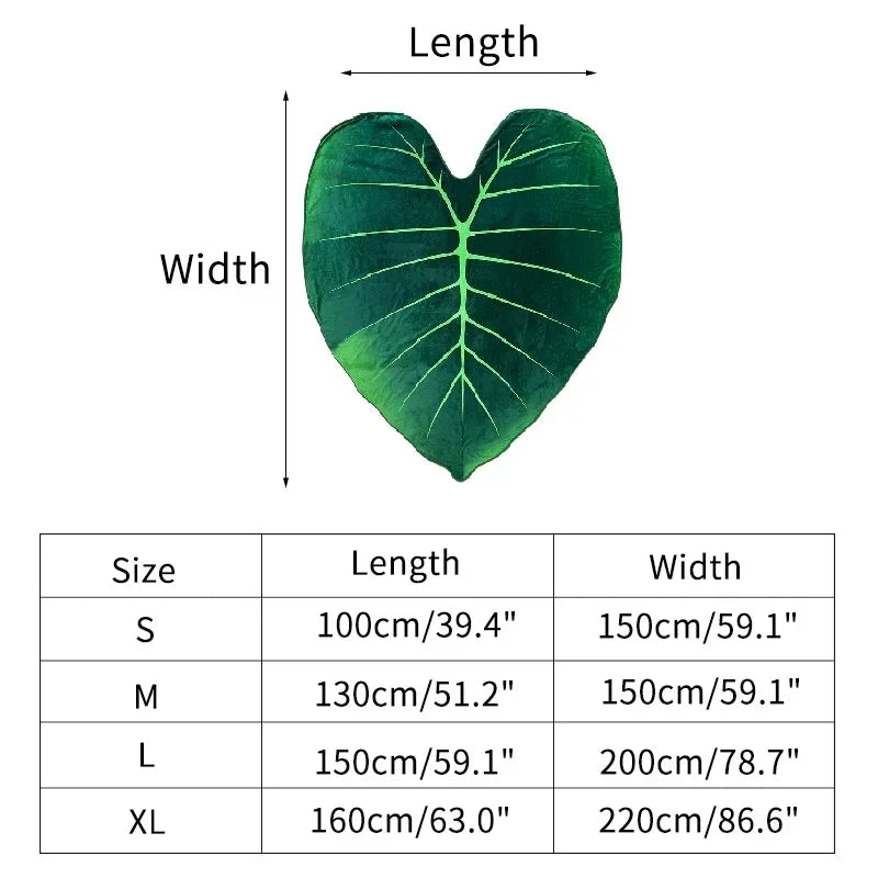 【LAST DAY SALE】Super Soft Giant Leaf Blanket
