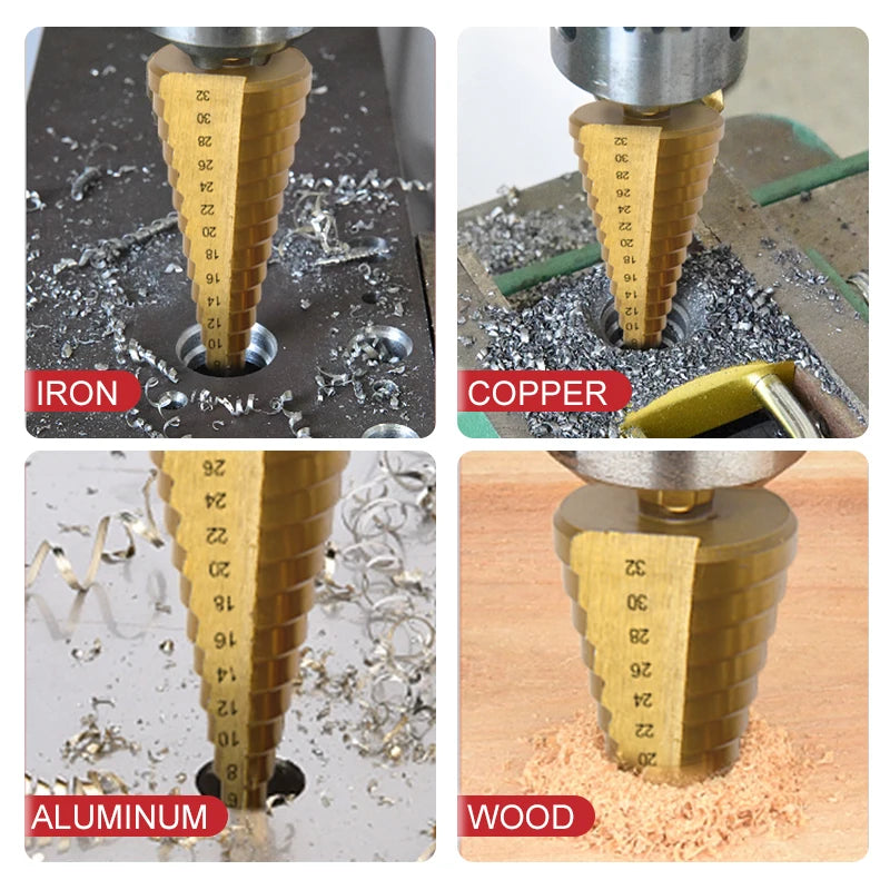【LAST DAY SALE】Titanium Plating Drill Bit Set (6pcs)