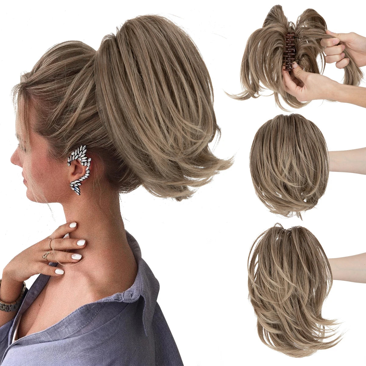 Premium Claw Clip-in Ponytail Extension | Hairpiece for Women