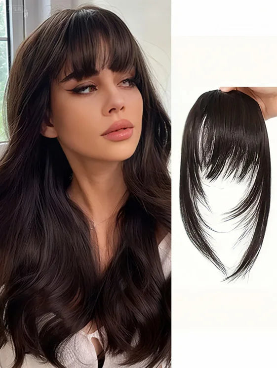 Synthetic Hair Clip-In Bangs | Natural Bangs for Women