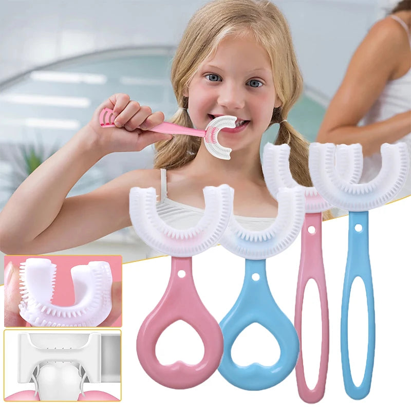 【LAST DAY SALE】Giggle™ - Kids 360 Silicone Toothbrush