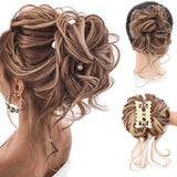 Clip-in Curly Hair Bun | Messy Bun Hair Piece