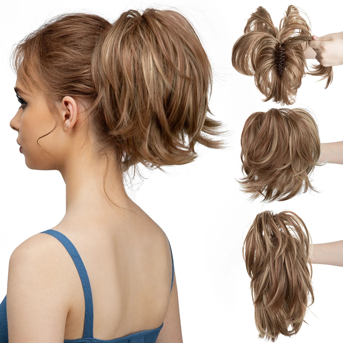Premium Claw Clip-in Ponytail Extension | Hairpiece for Women