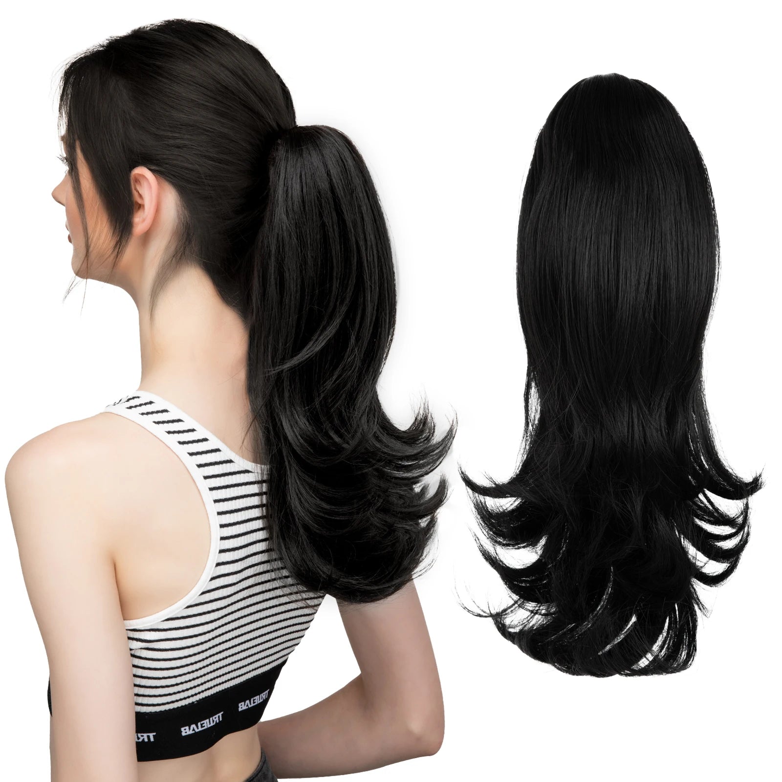 Wavy Clip-in Ponytail Hair Extension | 14" Hairpiece