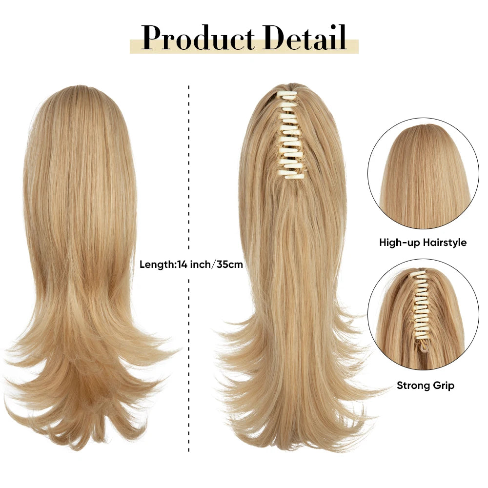 Wavy Clip-in Ponytail Hair Extension | 14" Hairpiece
