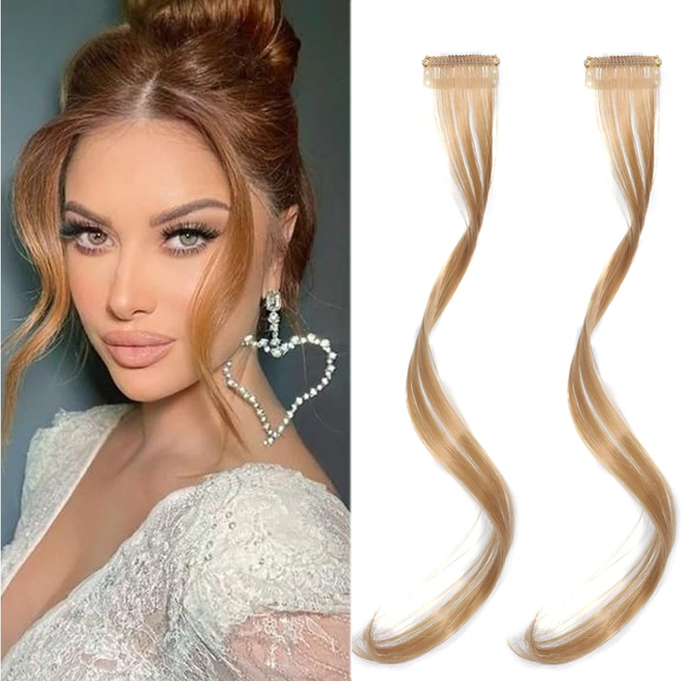 Curly Clip-on Side Air Bangs | Wavy Curly Clip-in Bangs