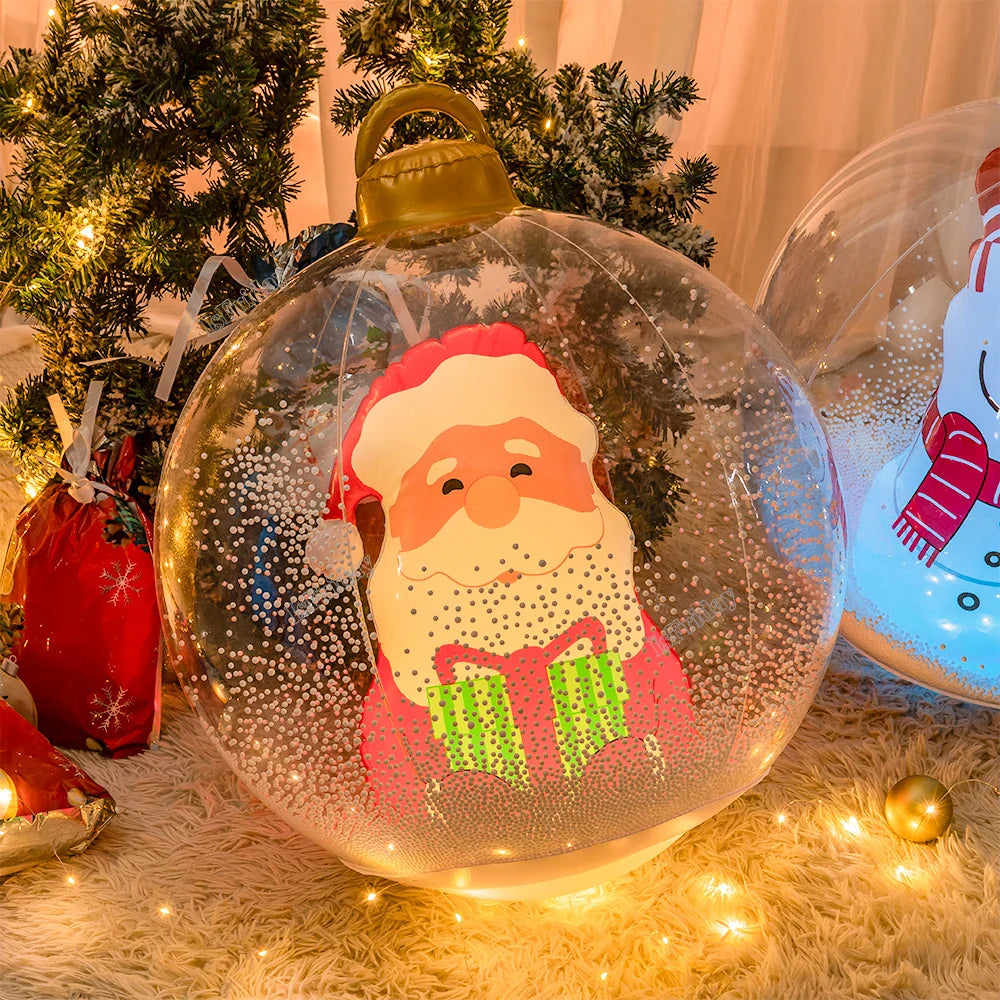 Inflatable Outdoor Christmas Ball With Lights (LED)