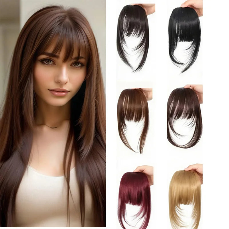 Synthetic Hair Clip-In Bangs | Natural Bangs for Women