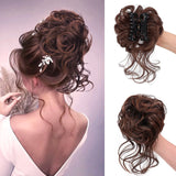 Clip-in Curly Hair Bun | Messy Bun Hair Piece