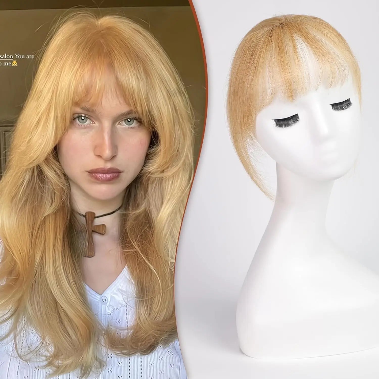 Human Hair Clip-in Bangs | Soft & Realistic