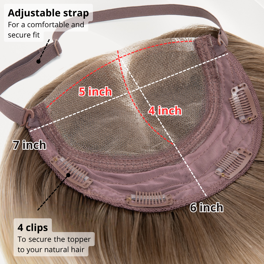 7" x 6" NOMARDIC Premium Lace Front Hair Topper