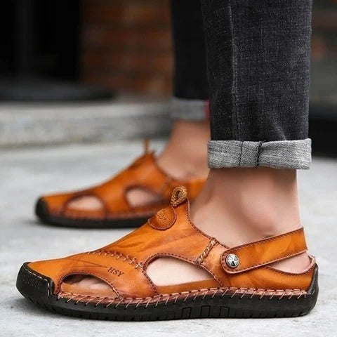 【LAST DAY SALE】AirEase™ - Men's Summer Soft Breathable Leather Sandals