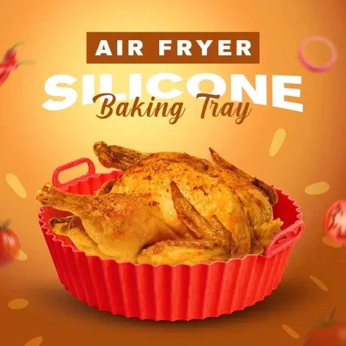 【LAST DAY SALE】BakeMate™ - Air Fryer Reusable Silicone Baking Tray