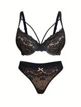 Elegant Lace Detailing Lingerie Set – Comfortable & Breathable