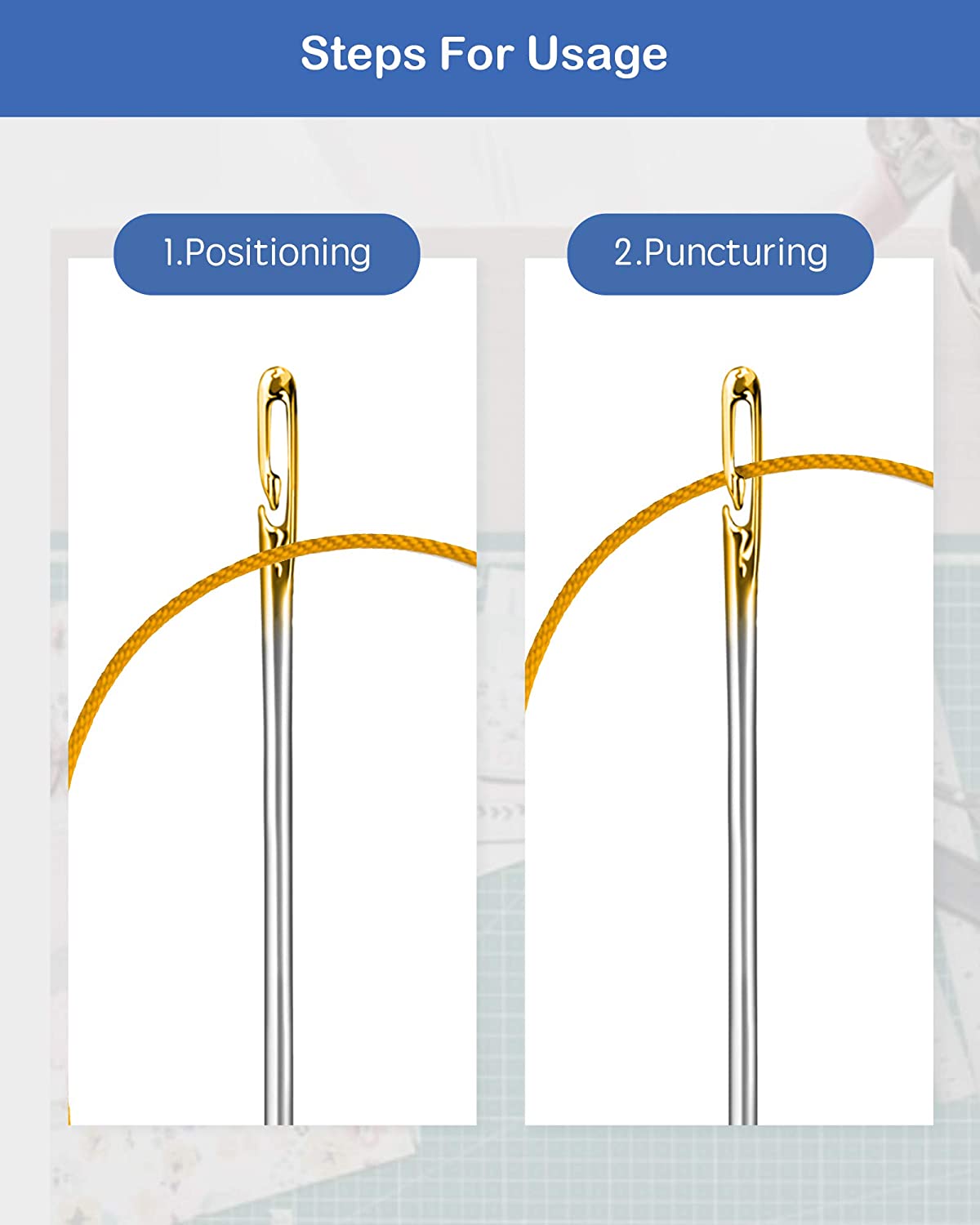 【LAST DAY SALE】Self Threading Sewing Needles