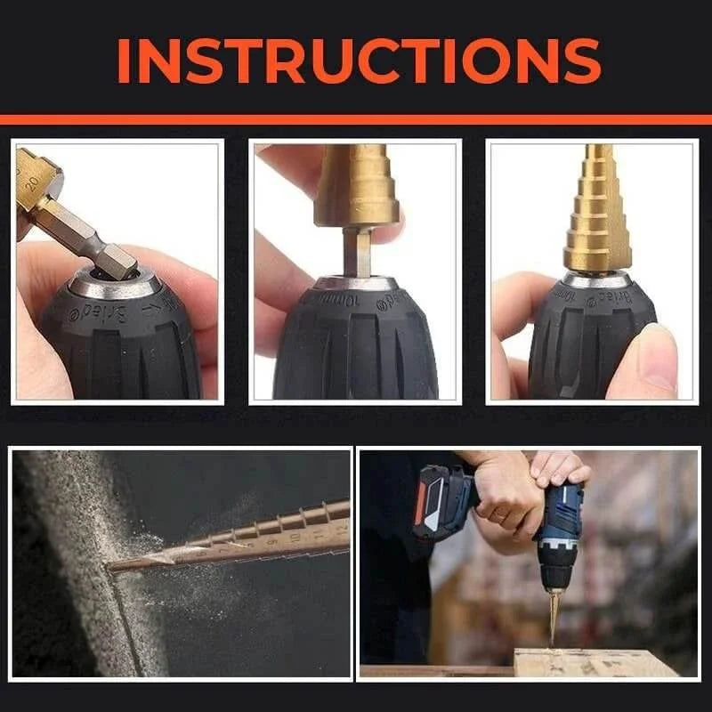 【LAST DAY SALE】Titanium Plating Drill Bit Set (6pcs)