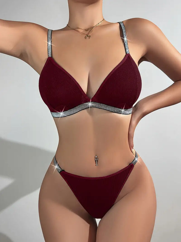 Comfort Ribbed Bra and Panty Set