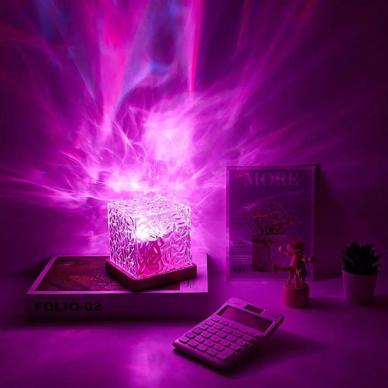 【LAST DAY SALE】AquaFlame™ - Crystal Water Wave Lighting Projector Lamp