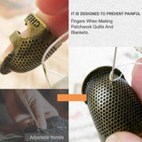 【LAST DAY SALE】2 Pack Sewing Thimble Finger Protector