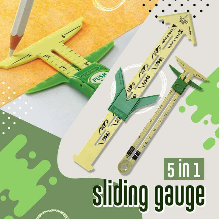 【LAST DAY SALE】5-in-1 Sliding Gauge