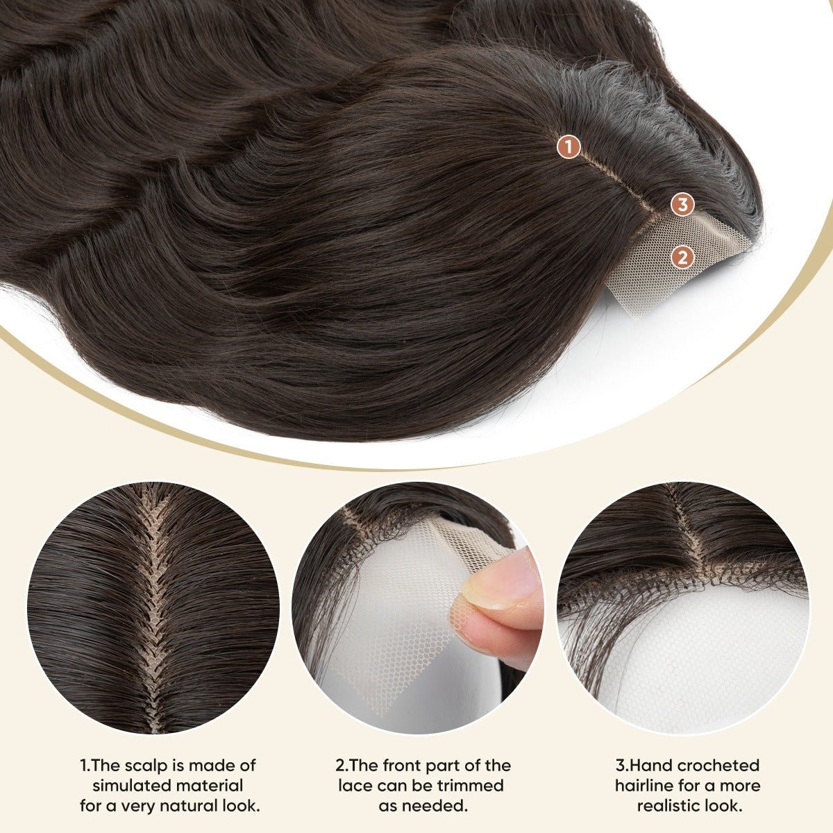 6.5" x 6.5" NOMARDIC Premium Lace Front Wavy Hair Topper