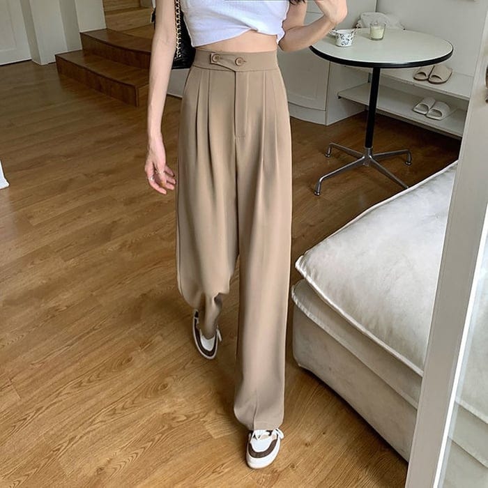 【LAST DAY SALE】Pantalon with wide legs