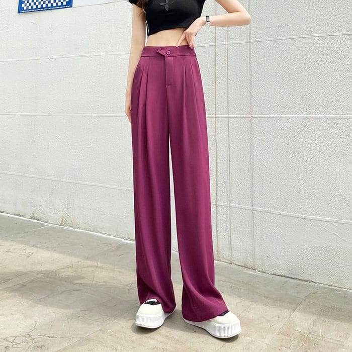【LAST DAY SALE】Pantalon with wide legs