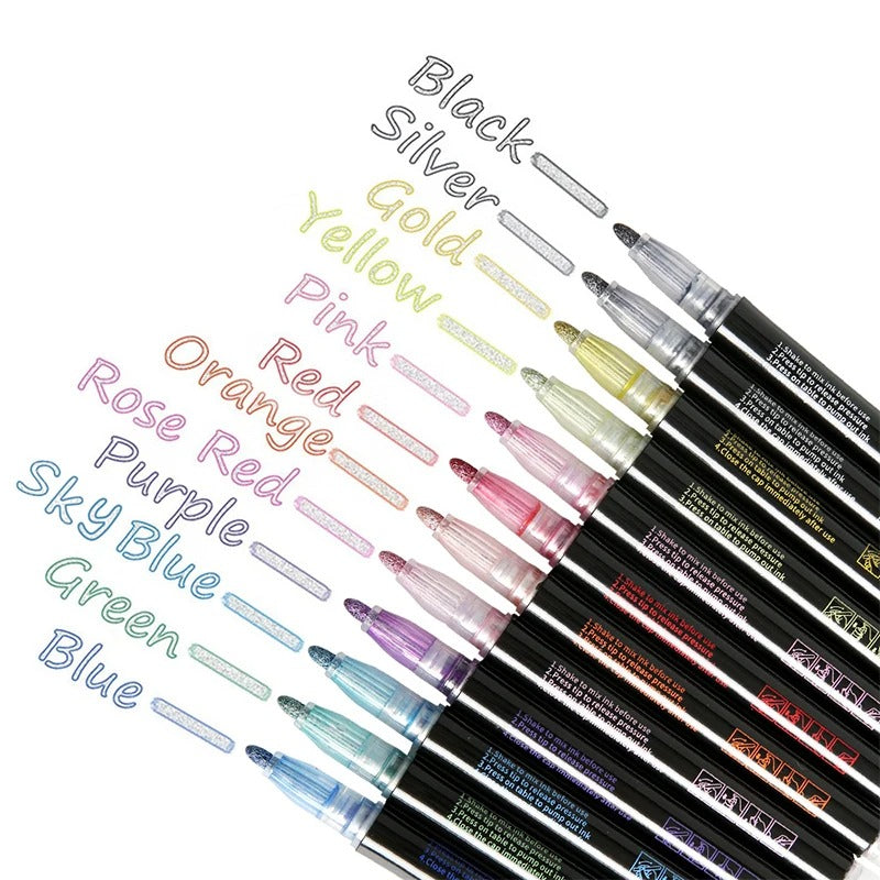 【LAST DAY SALE】GlitterFlow™ - Drawing Outline Glitter Marker