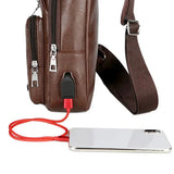【LAST DAY SALE】StreetSmart™ - Men's Crossbody Multifunctional Leather Bag