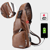 【LAST DAY SALE】StreetSmart™ - Men's Crossbody Multifunctional Leather Bag