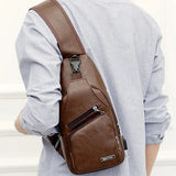 【LAST DAY SALE】StreetSmart™ - Men's Crossbody Multifunctional Leather Bag