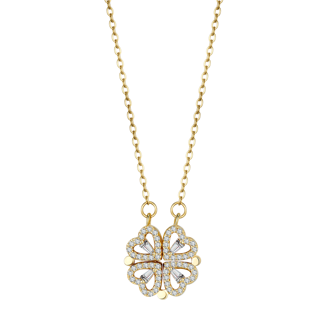 【LAST DAY SALE】Clover Hearts Necklace