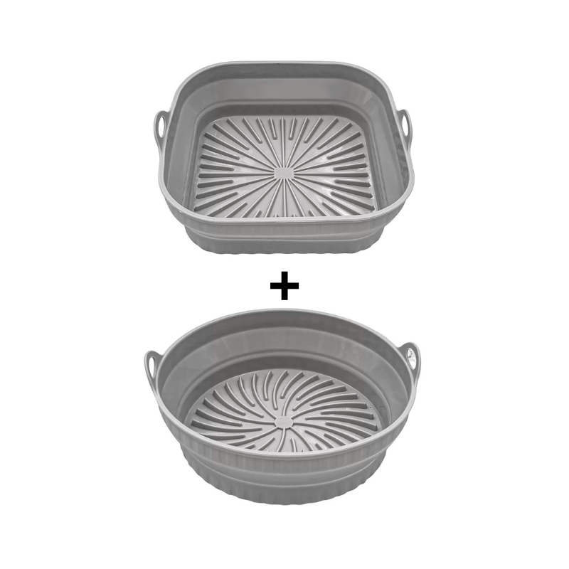 【LAST DAY SALE】Foldable Air Fryer Silicone Grill Pan