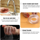 【LAST DAY SALE】Transparent Magic Nano Tape Double Sided Grip Reusable Home Tape Traceless Glue
