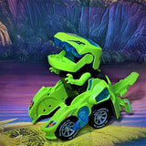 【LAST DAY SALE】Transforming Dinosaur LED Car